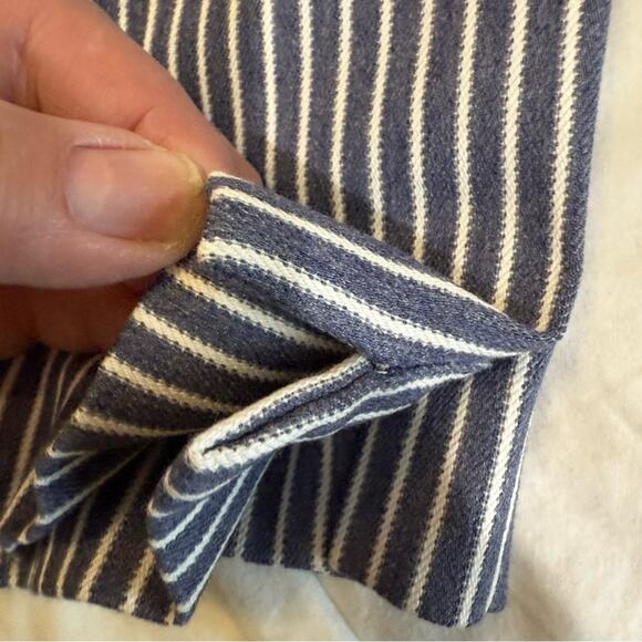 Van Heusen Blue and White Pull on Stretch Dress Pants with Pinstripe Pattern 16 - Picture 14 of 14